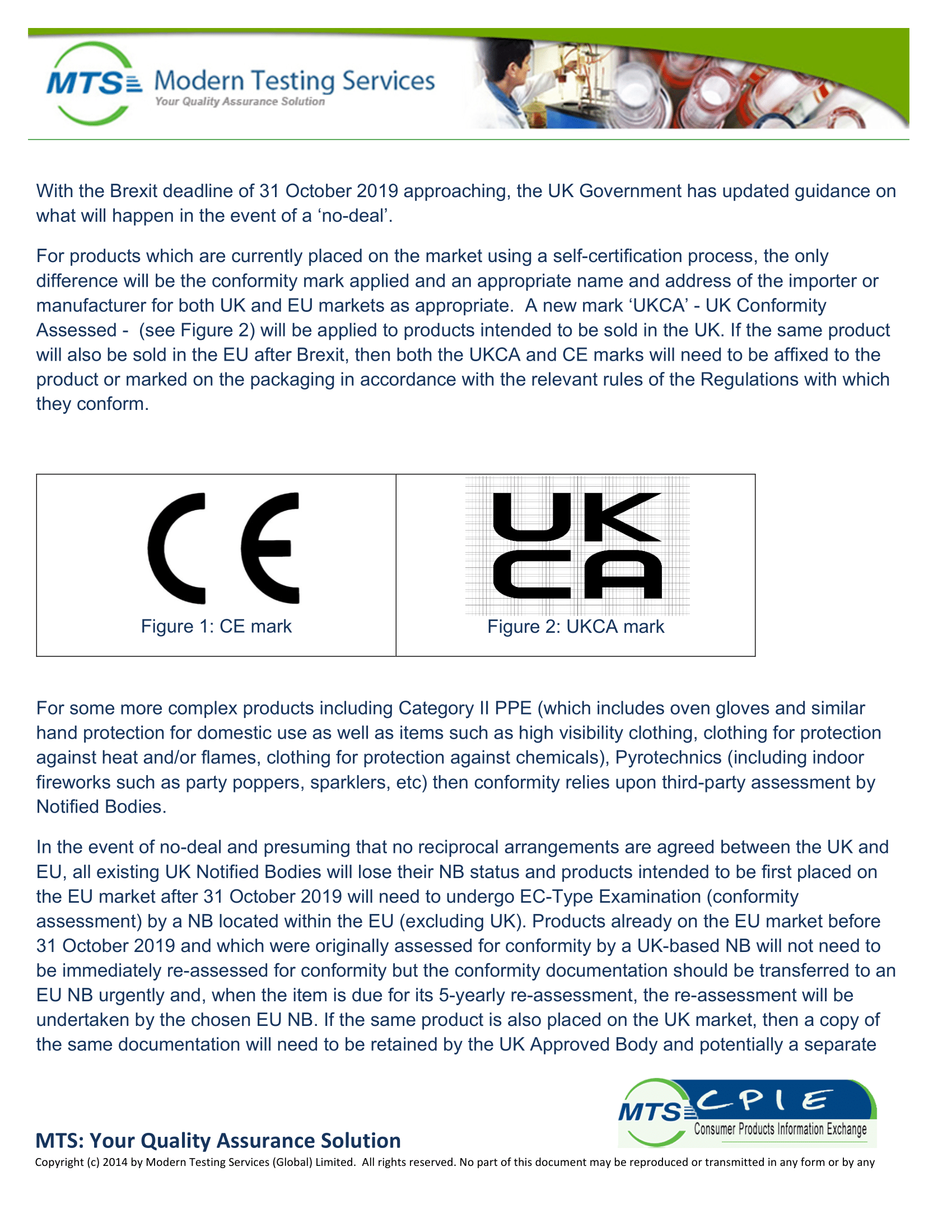 CPIE-029-19 Testing CE Marking and Brexit 2